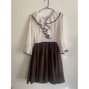 Vintage Toni Todd Retro Secretary Long Sleeve Midi Dress XS (read)